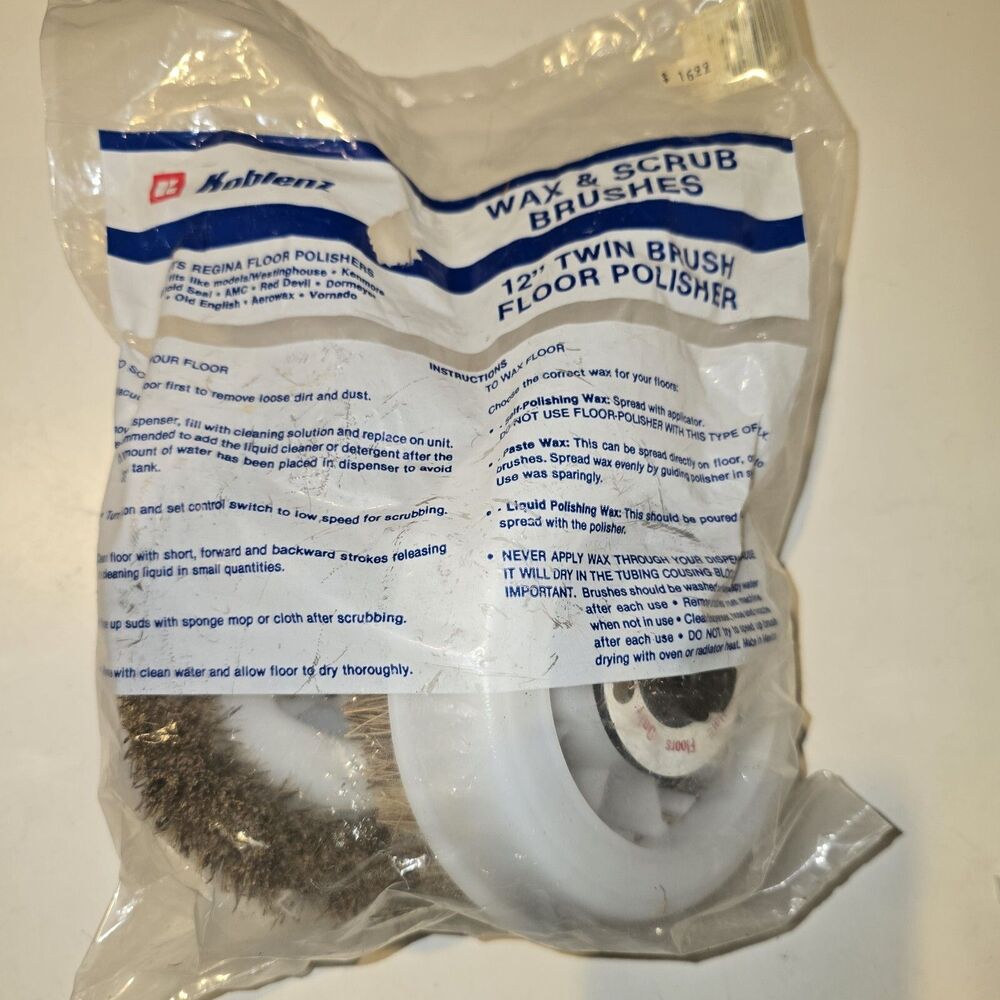 KOBLENZ REGINA WAX & SCRUB BRUSHES-PAIR, 4501342, Qty-1